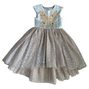 Halabaloo Butterfly Flip Sequin Dress